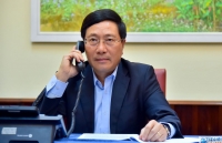 Dịch Covid-19: Phó Thủ tướng, Bộ trưởng Ngoại giao Phạm Bình Minh điện đàm với Bộ trưởng Ngoại giao Nhật Bản Motegi Toshimitsu