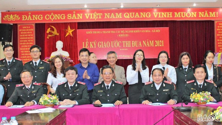 Thanh tra Bộ Ngoại giao ký giao ước thi đua năm 2021