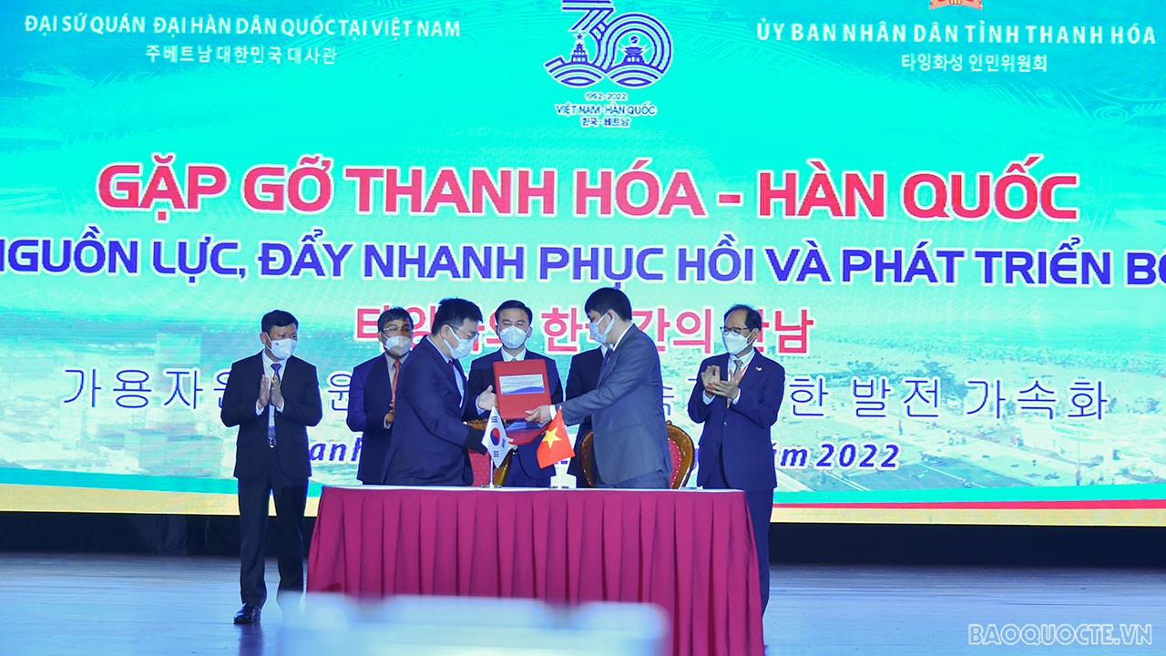 Gặp gỡ Hàn Quốc 2022: Thanh Hóa mong muốn thu hút đầu tư từ Xứ sở kim chi