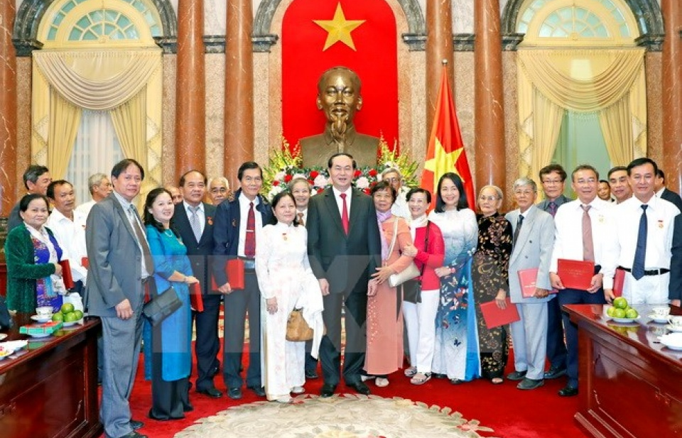 Chủ tịch nước tiếp Đoàn đại biểu cựu cán bộ Điệp báo An ninh T4