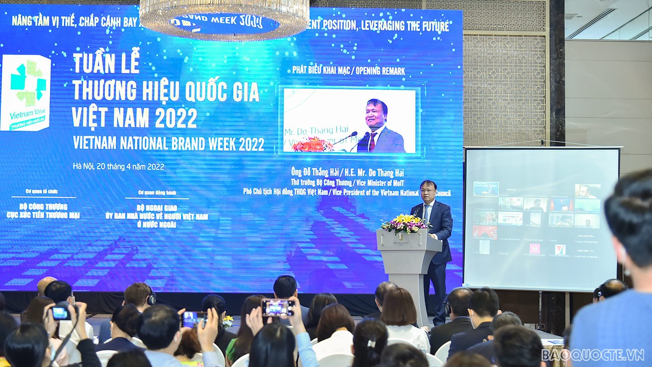 Khai mạc Diễn đàn Thương hiệu quốc gia Việt Nam năm 2022 Khai mạc Diễn đàn Thương hiệu quốc gia Việt Nam năm 2022