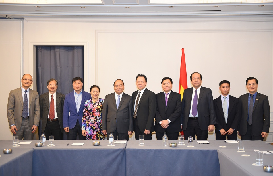 Thủ tướng tiếp một số doanh nhân, trí thức gốc Việt tại Hoa Kỳ