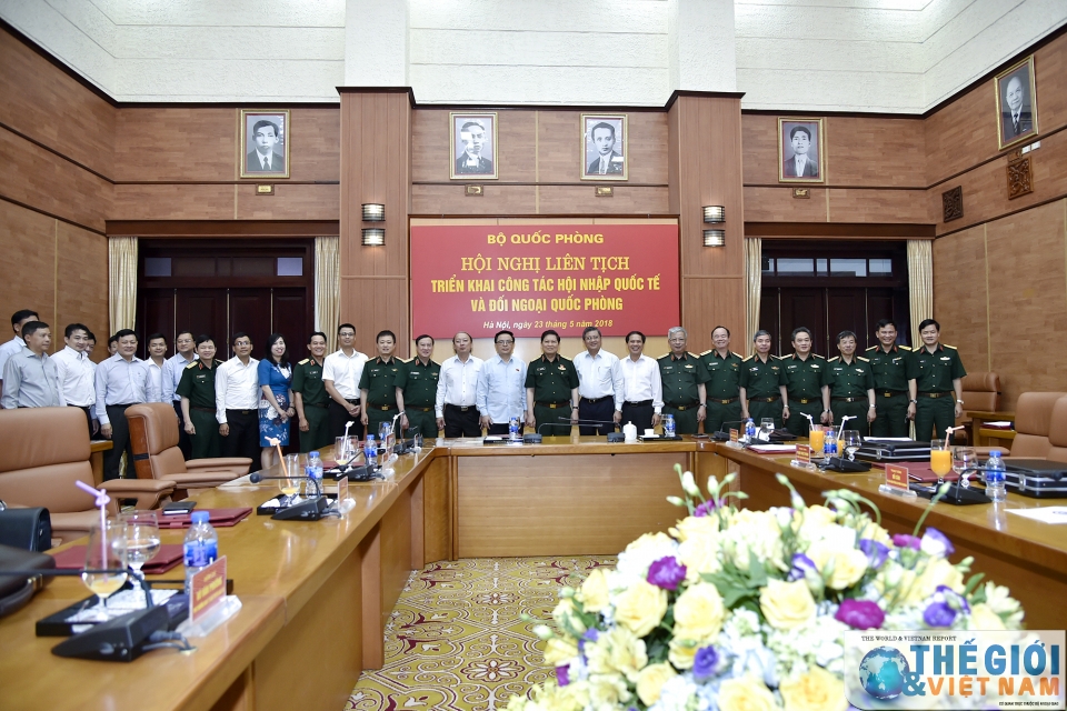 day manh phoi hop trien khai cong tac hoi nhap quoc te va doi ngoai quoc phong