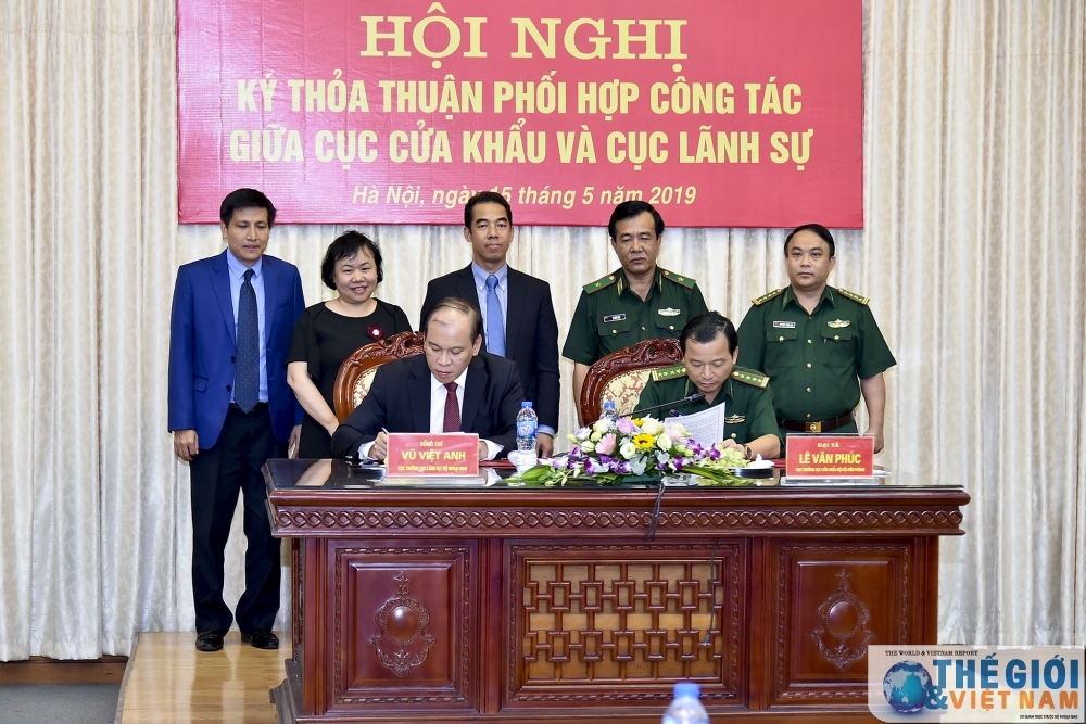 cuc lanh su ky ket thoa thuan hop tac voi cuc cua khau bo tu lenh bo doi bien phong