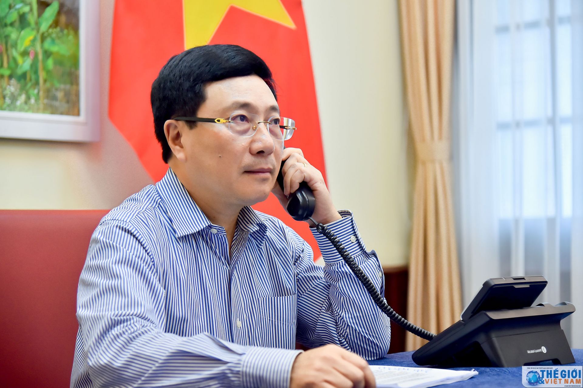 pho thu tuong pham binh minh dien dam voi bo truong ngoai giao nga sergei lavrov