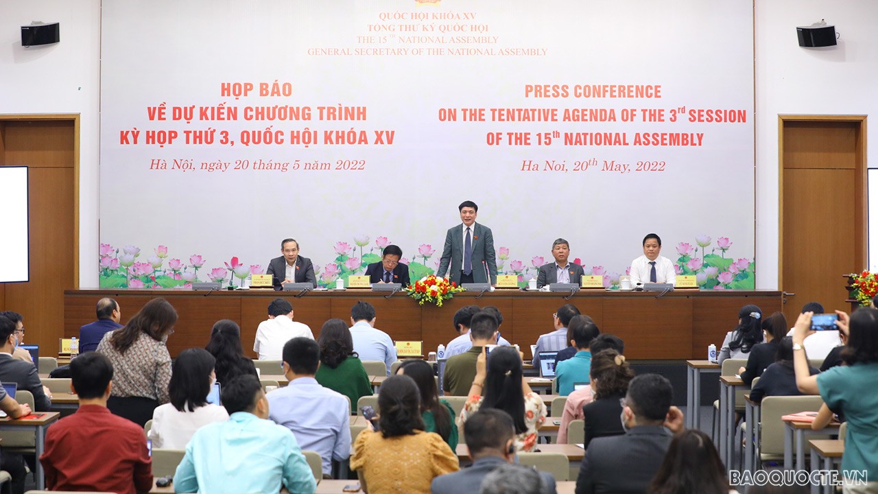 Ủy viên Trung ương Đảng, Tổng Thư ký Quốc hội, Chủ nhiệm Văn phòng Quốc hội Bùi Văn Cường chủ trì họp báo Ủy viên Trung ương Đảng, Tổng Thư ký Quốc hội, Chủ nhiệm Văn phòng Quốc hội Bùi Văn Cường chủ trì họp báo