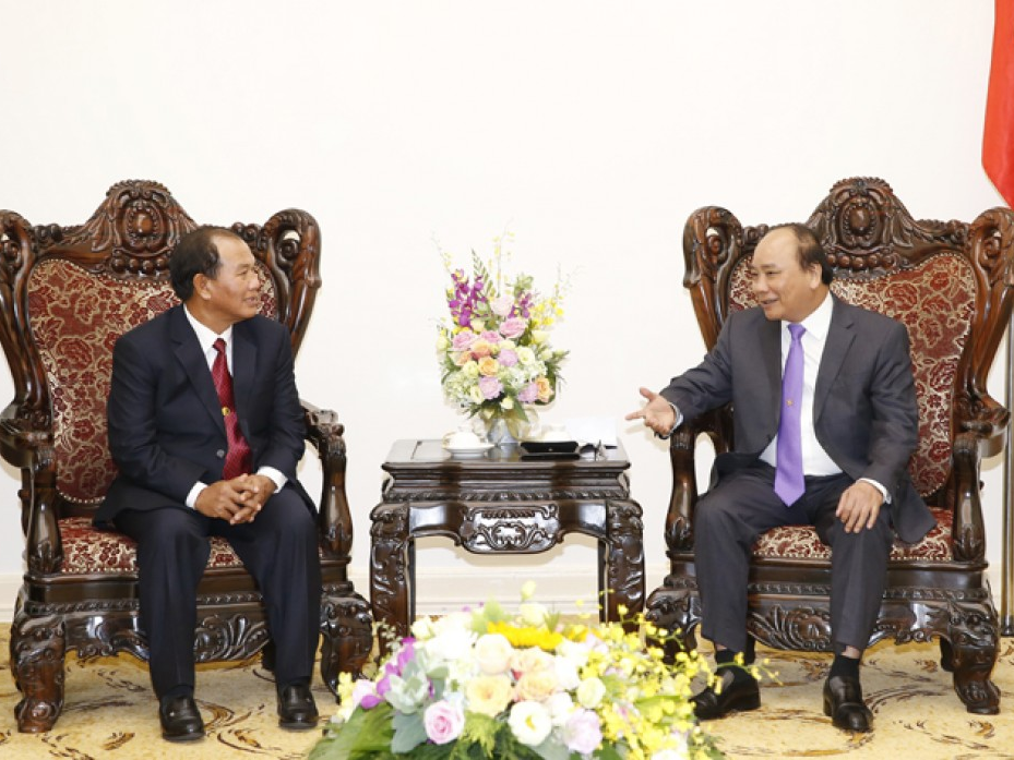 Thủ tướng Nguyễn Xuân Phúc tiếp Bộ trưởng Tư pháp Lào