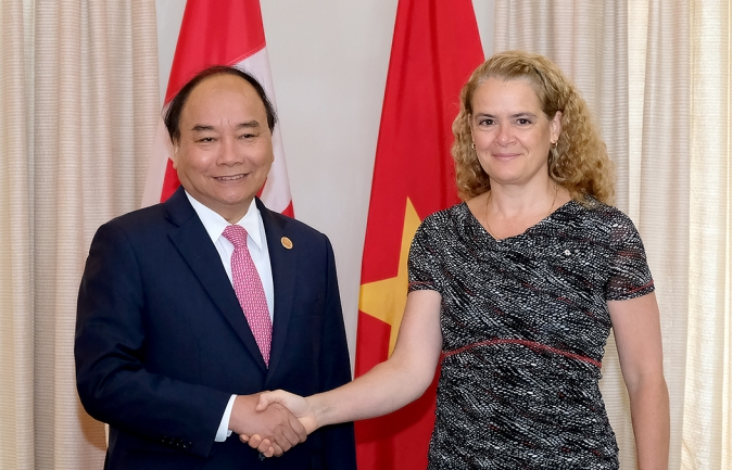 Thủ tướng Chính phủ Nguyễn Xuân Phúc hội kiến Toàn quyền Canada