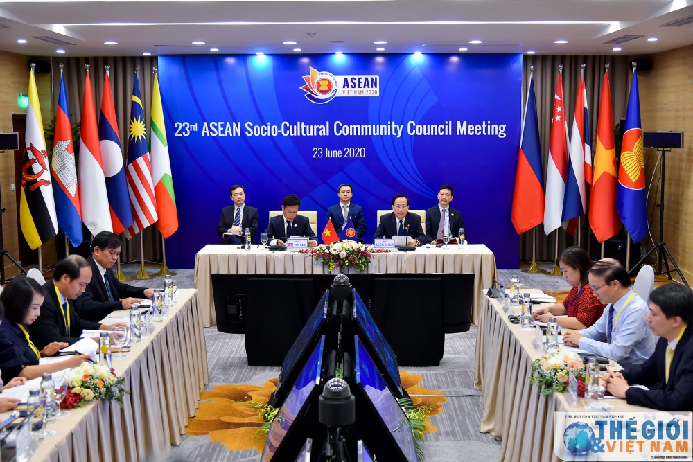 Khai mạc Hội nghị Hội đồng Cộng đồng Văn hóa - Xã hội ASEAN lần thứ 23. (Ảnh: Tuấn Anh) khai mac hoi nghi hoi dong cong dong van hoa xa hoi asean lan thu 23 4