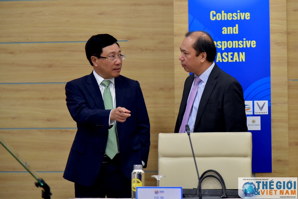 Toàn cảnh các Hội nghị trực tuyến cấp Bộ trưởng Ngoại giao ASEAN sáng 24/6 toan canh cac hoi nghi truc tuyen cap bo truong ngoai giao asean sang 246 5