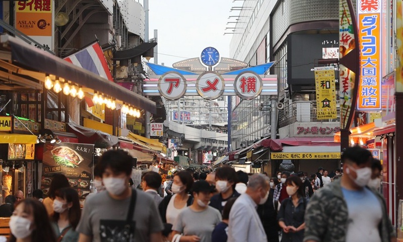 Tokyo tấp nập kể từ khi Chính phủ gỡ bỏ tình trạng khẩn cấp do dịch bệnh hồi cuối tháng 5. (Nguồn: globaltimes.cn) do bo phong toa nhat ban co so ca mac covid 19 moi tang cao trung quoc phong toa mot khu vuc gan thu do bac kinh