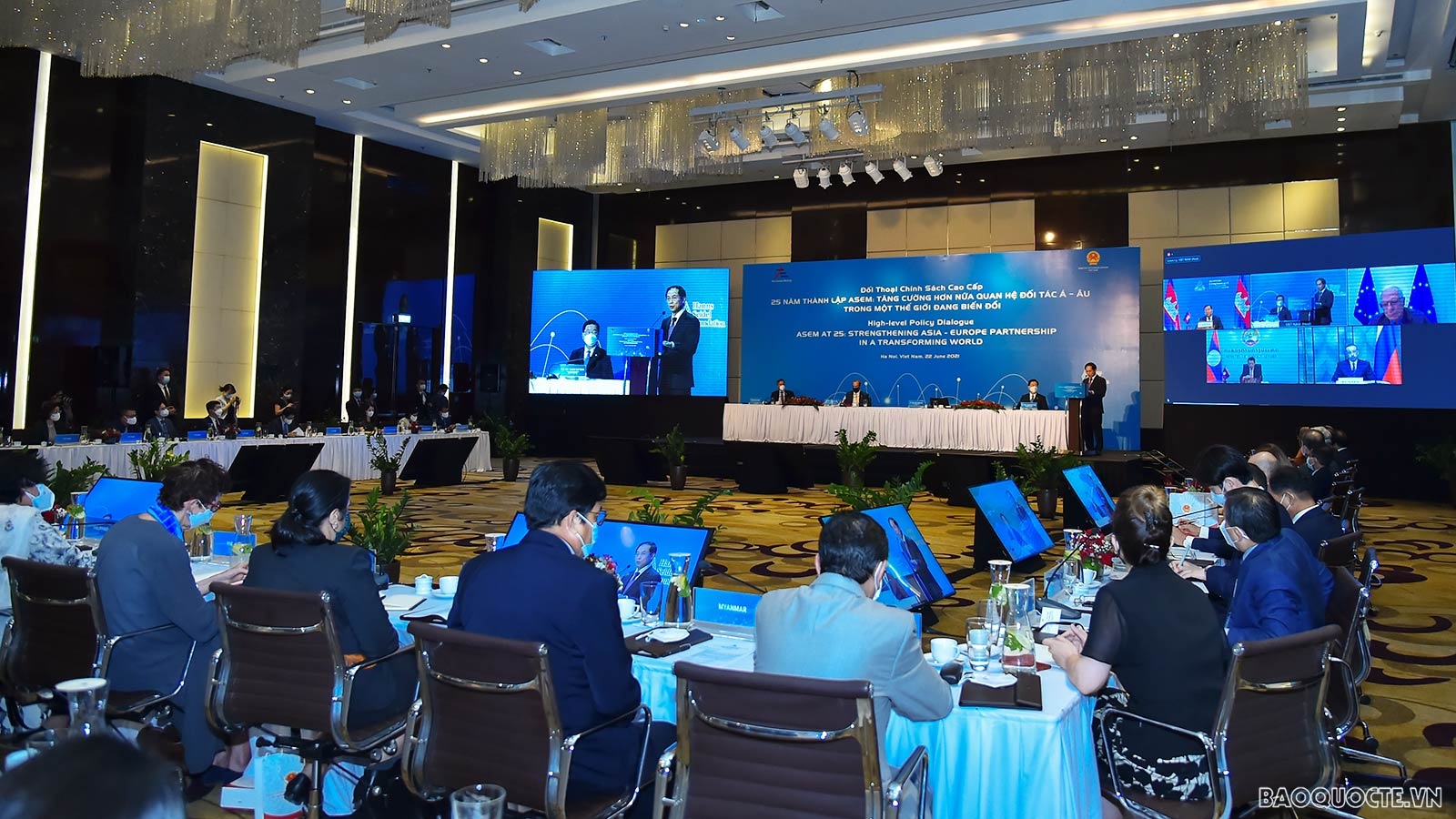 Đối thoại là dịp để các thành viên thảo luận về định hướng và tầm nhìn hợp tác Á-Âu trong giai đoạn mới; góp phần giữ đà và thúc đẩy hợp tác ASEM, nhất là trong bối cảnh dịch bệnh diễn biến phức tạp. Đối thoại là dịp để các thành viên thảo luận về định hướng và tầm nhìn hợp tác Á-Âu trong giai đoạn mới; góp phần giữ đà và thúc đẩy hợp tác ASEM, nhất là trong bối cảnh dịch bệnh diễn biến phức tạp.