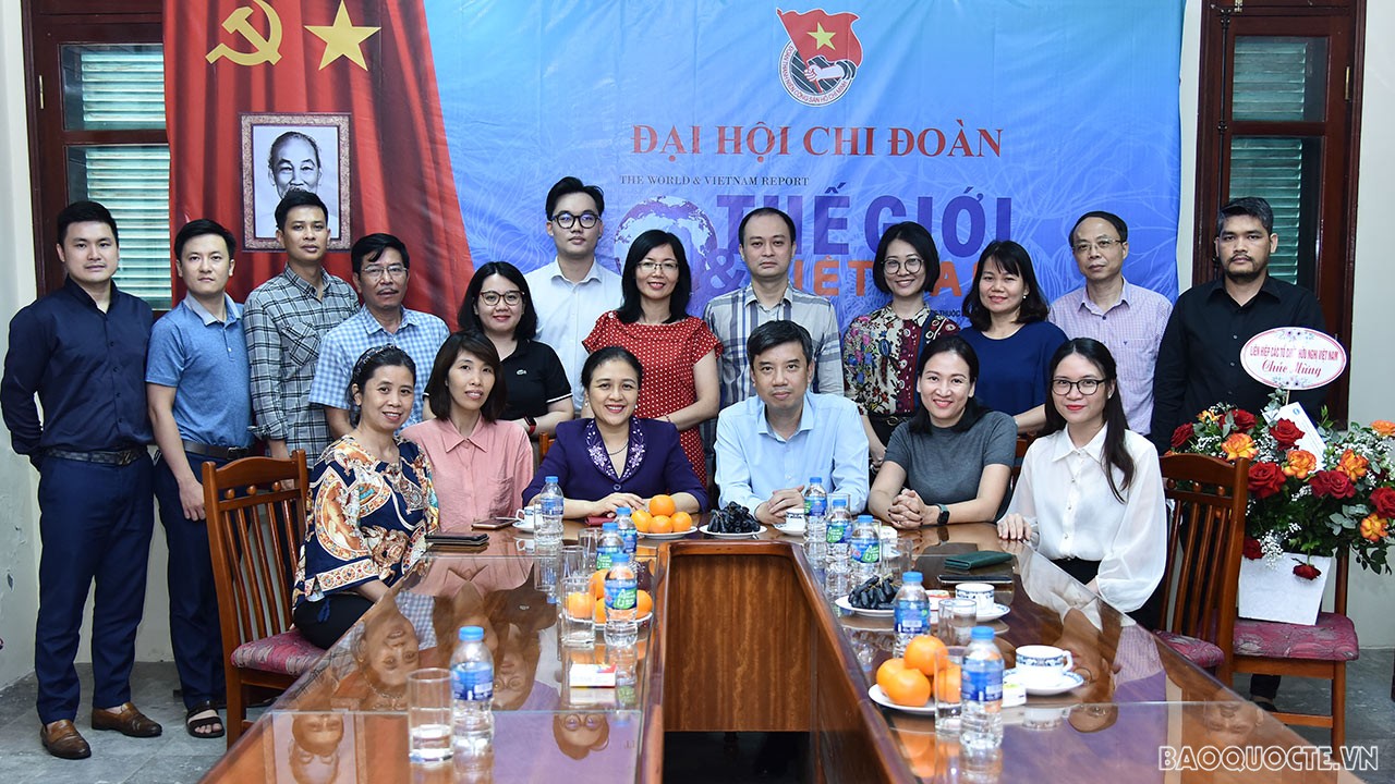 Ngày 14/6, Chủ tịch Liên hiệp các Tổ chức hữu nghị Việt Nam Nguyễn Phương Nga đã đến thăm và chúc mừng Báo Thế giới & Việt Nam nhân kỷ niệm 97 năm Ngày Báo chí Cách mạng Việt Nam (21/6/1925-21/6/2022). (Ảnh: Anh Tuấn) Ngày 14/6, Chủ tịch Liên hiệp các Tổ chức hữu nghị Việt Nam Nguyễn Phương Nga đã đến thăm và chúc mừng Báo Thế giới & Việt Nam nhân kỷ niệm 97 năm Ngày Báo chí Cách mạng Việt Nam (21/6/1925-21/6/2022). (Ảnh: Anh Tuấn)