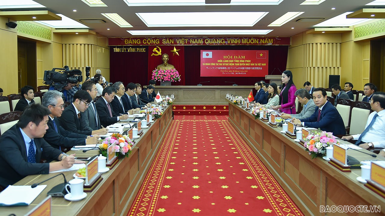 Vĩnh Phúc sẵn sàng chào đón thêm nhiều nhà đầu tư Nhật Bản để cùng phát triển bền vững Vĩnh Phúc sẵn sàng chào đón thêm nhiều nhà đầu tư Nhật Bản để cùng phát triển bền vững