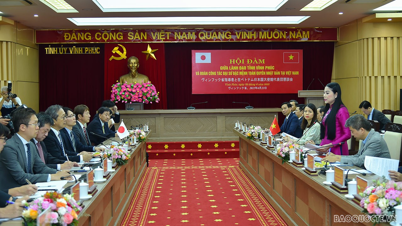 Vĩnh Phúc sẵn sàng chào đón thêm nhiều nhà đầu tư Nhật Bản để cùng phát triển bền vững Vĩnh Phúc sẵn sàng chào đón thêm nhiều nhà đầu tư Nhật Bản để cùng phát triển bền vững