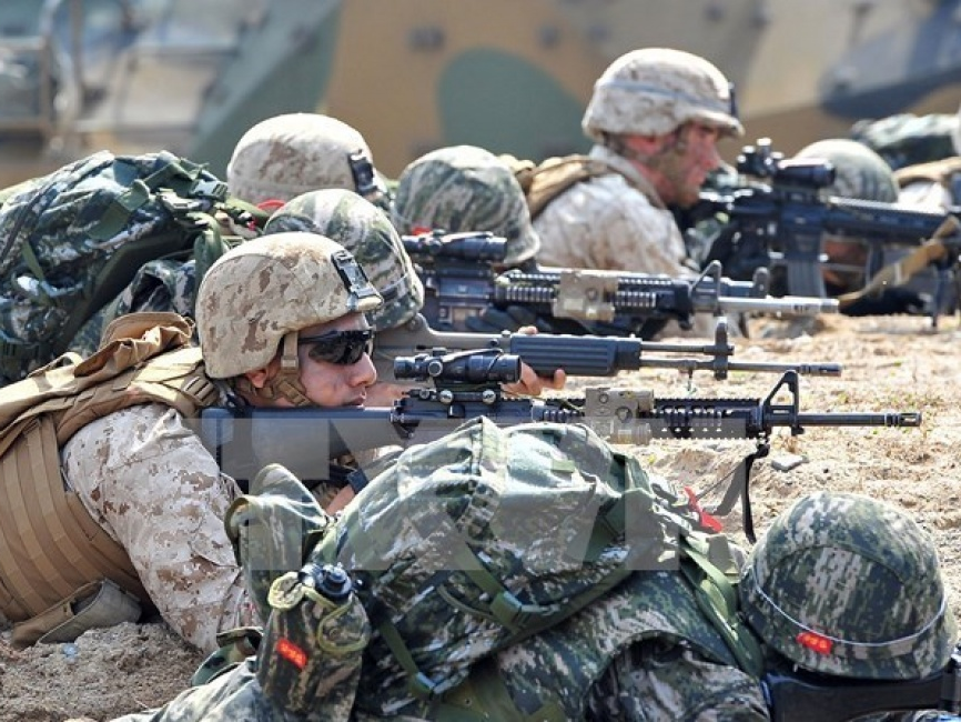 Mỹ tuyên bố vẫn tập trận chung với Hàn Quốc