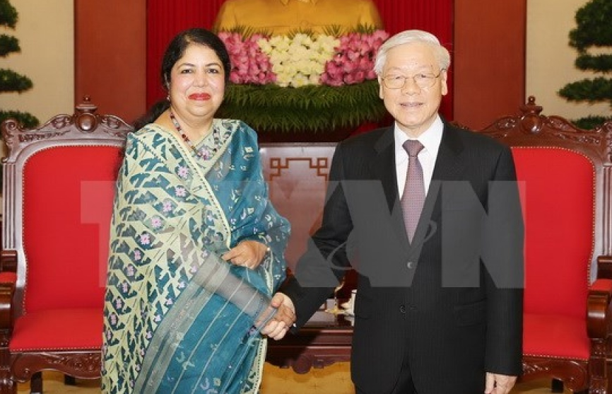 Tổng Bí thư Nguyễn Phú Trọng tiếp Chủ tịch Quốc hội Bangladesh