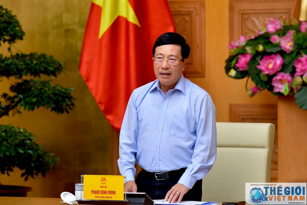 Ngày 8/7/2020, Phó Thủ tướng, Bộ trưởng Ngoại giao Phạm Bình Minh chủ trì họp Ban Chỉ đạo liên ngành về Hội nhập quốc tế trong lĩnh vực chính trị - an ninh - quốc phòng. (Ảnh: Tuấn Anh) ngay 872020 pho thu tuong bo truong ngoai giao pham binh minh chu tri hop ban chi dao lien nganh ve hoi nhap quoc te trong linh vuc chinh tri an ninh quoc phong anh tuan anh