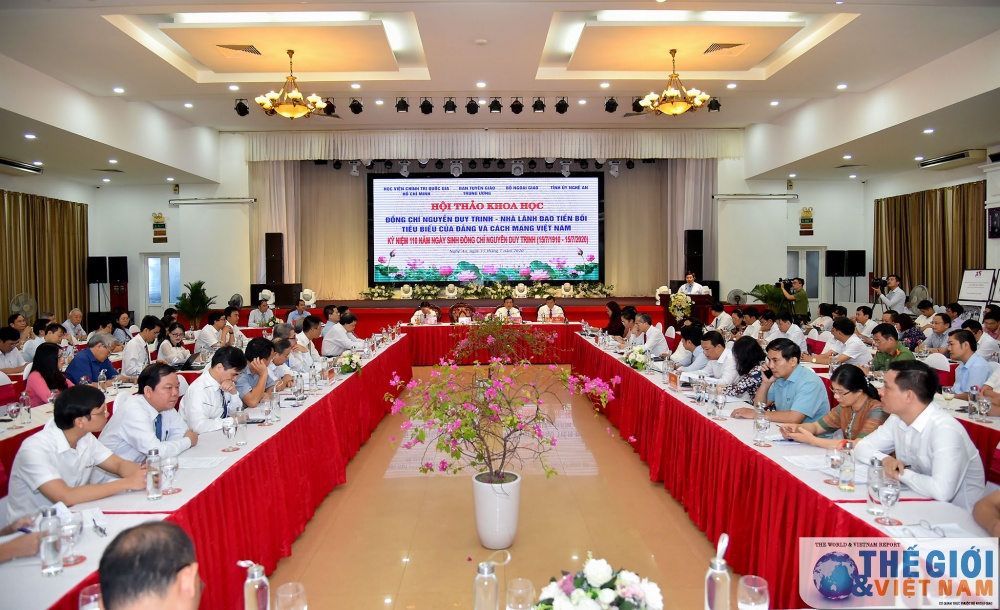 khai mac hoi thao khoa hoc dong chi nguyen duy trinh nha lanh dao tien boi tieu bieu cua dang va cach mang viet nam