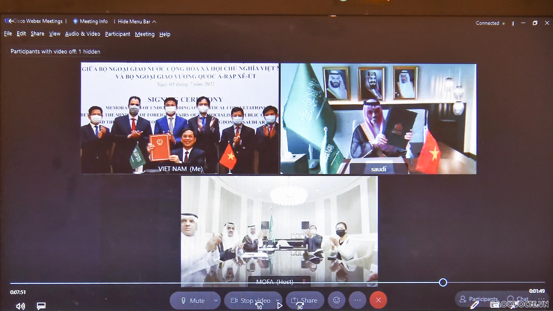 Bộ Ngoại giao Việt Nam-Saudi Arabia ký Bản ghi nhớ về tham vấn chính trị