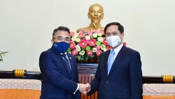 Bộ trưởng Ngoại giao Bùi Thanh Sơn tiếp các Đại sứ Philippines, Argentina và Pakistan chào xã giao