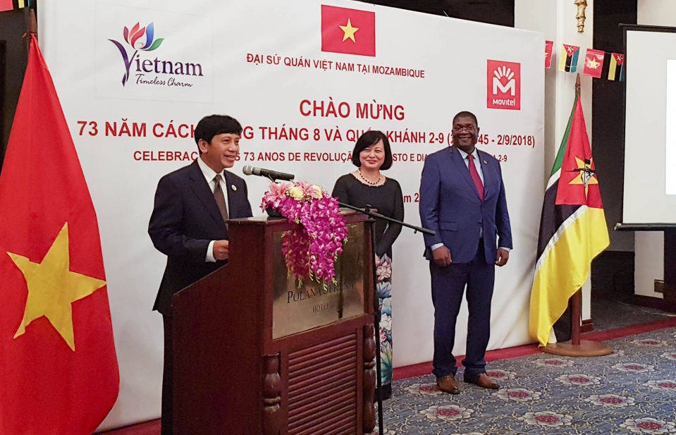 Kỷ niệm 73 năm Cách mạng tháng Tám và Quốc khánh 2/9 tại Mozambique