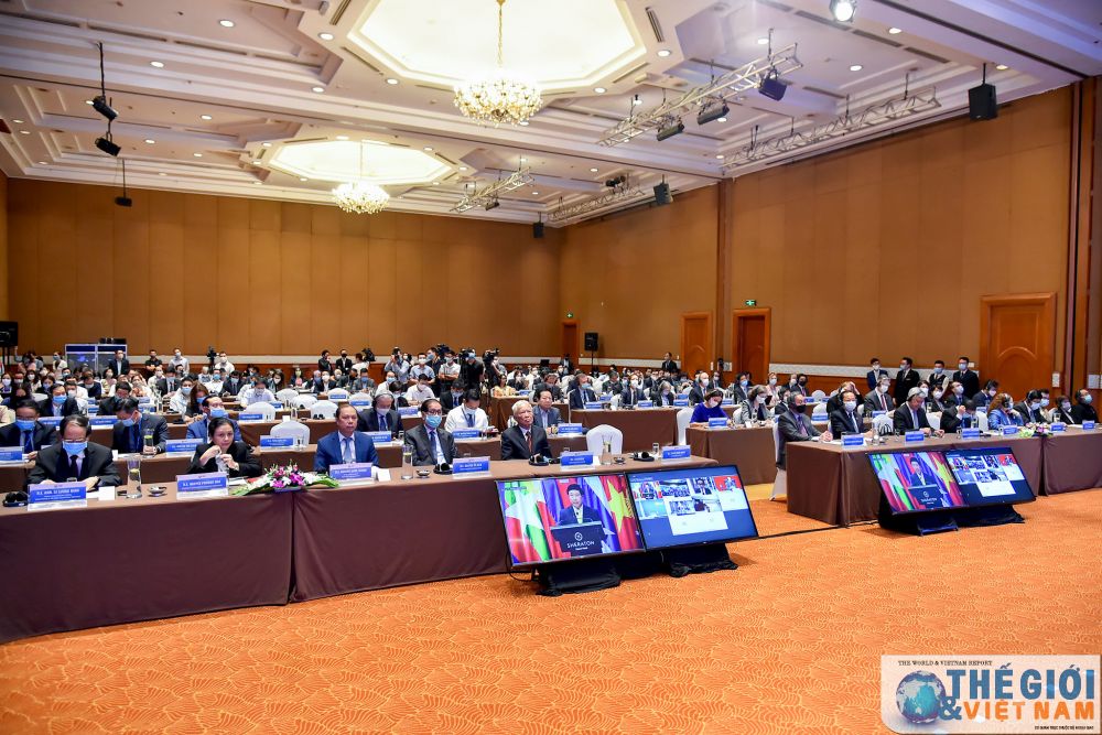 Phó Thủ tướng, Bộ trưởng Ngoại giao Phạm Bình Minh đã đến dự và phát biểu khai mạc Hội thảo quốc tế “Việt Nam-ASEAN: 25 năm và chặng đường phía trước”. (Ảnh: Tuấn Anh) khai-mac-hoi-thao-quoc-te-viet-nam-asean-25-nam-va-chang-duong-phia-truoc-2