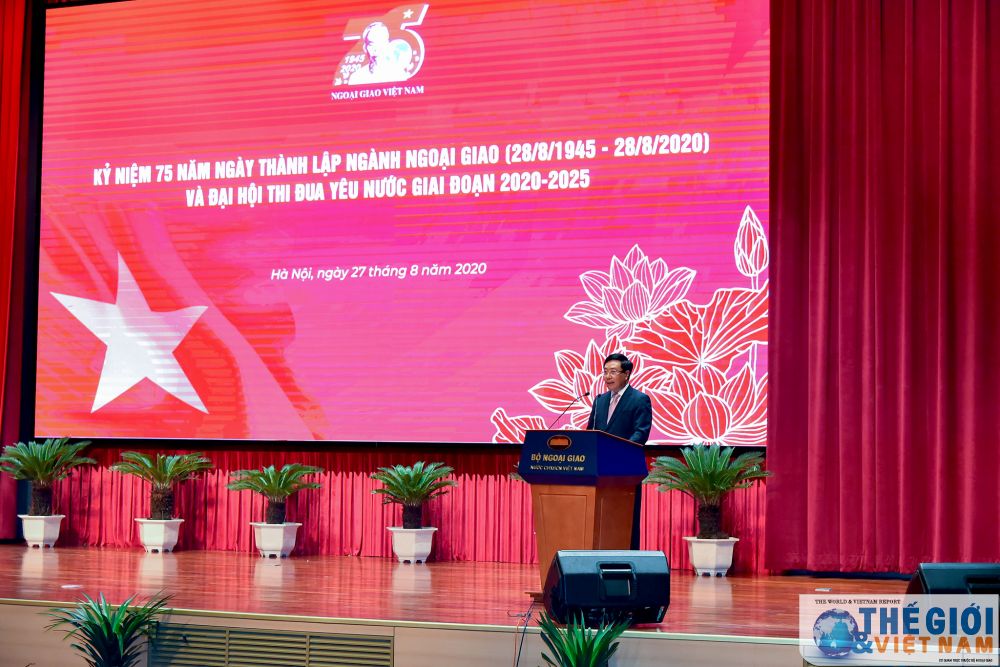 Thủ tướng đề nghị Bộ Ngoại giao thực tốt 5 nhiệm vụ chính trị 3 thi đua nhân dịp 75 năm thành lập Ngành thu tuong de nghi bo ngoai giao thuc tot 5 nhiem vu chinh tri 3 thi dua nhan dip 75 nam thanh lap nganh