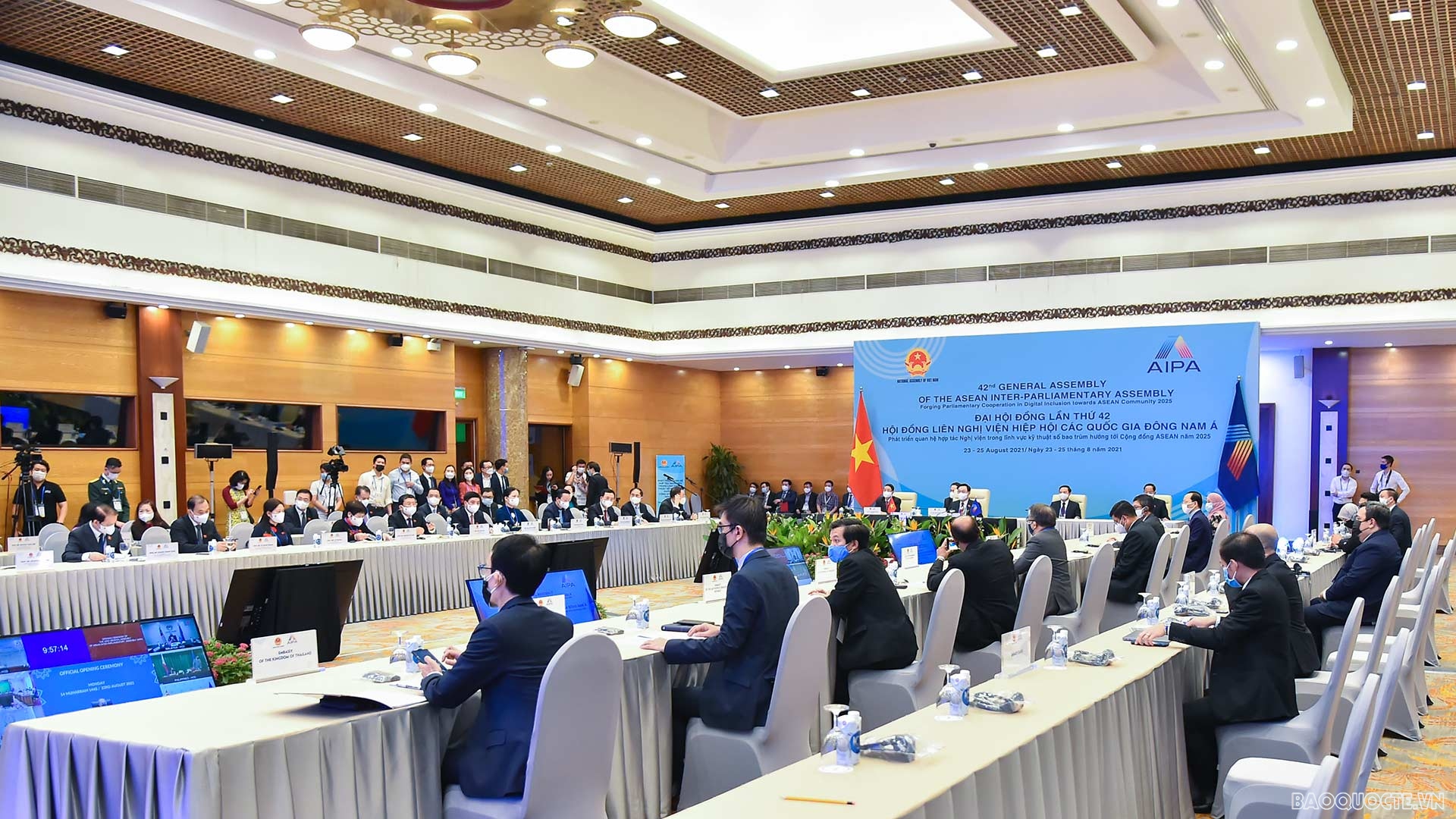 Chủ tịch Quốc hội Vương Đình Huệ đề nghị Nghị viện các nước trao quyền nhiều hơn cho các Chính phủ để ứng phó dịch bệnh