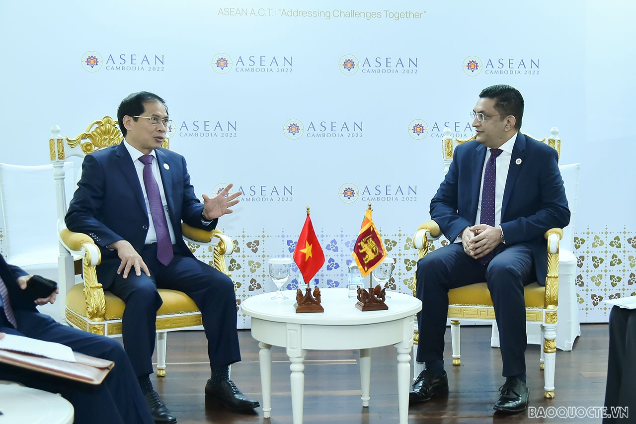 Toàn cảnh Bộ trưởng Ngoại giao Bùi Thanh Sơn tham dự ngày làm việc cuối cùng tại AMM-55