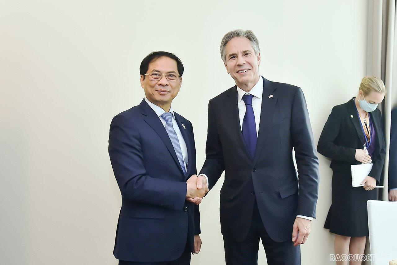 Toàn cảnh Bộ trưởng Ngoại giao Bùi Thanh Sơn tham dự ngày làm việc cuối cùng tại AMM-55