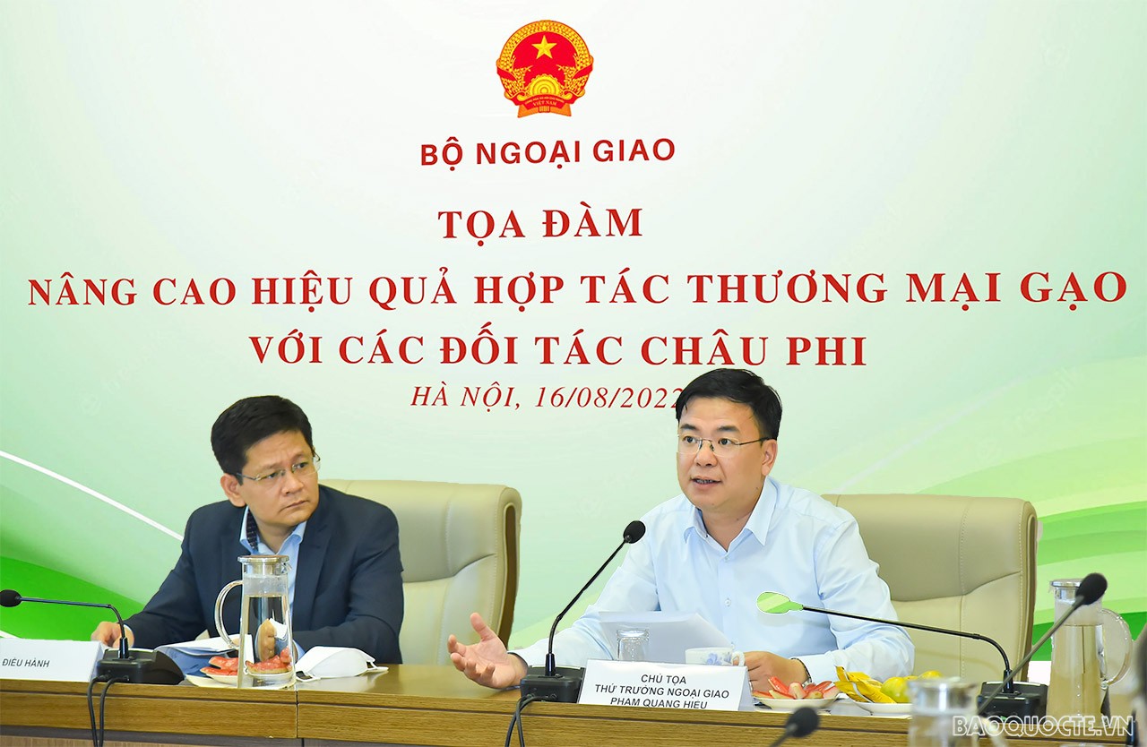 Nâng cao hiệu quả hợp tác thương mại gạo với các đối tác châu Phi Nâng cao hiệu quả hợp tác thương mại gạo với các đối tác châu Phi