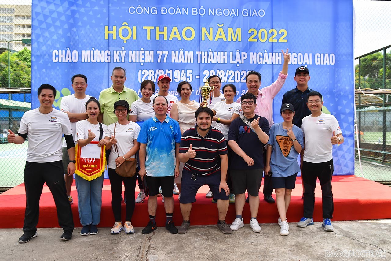Hội thao chào mừng 77 năm ngày thành lập ngành Ngoại giao