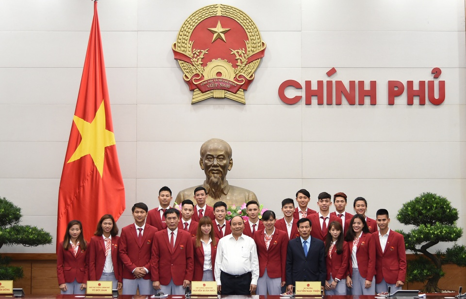 Thủ tướng gặp mặt Đoàn thể thao Việt Nam dự SEA Games 29
