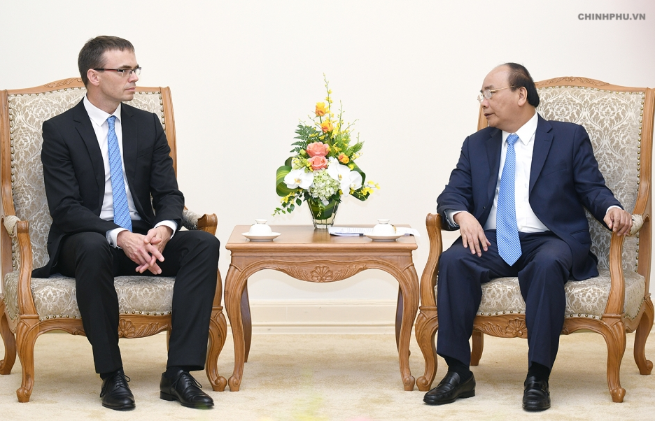Thủ tướng Nguyễn Xuân Phúc tiếp Bộ trưởng Ngoại giao Estonia Sven Mikser