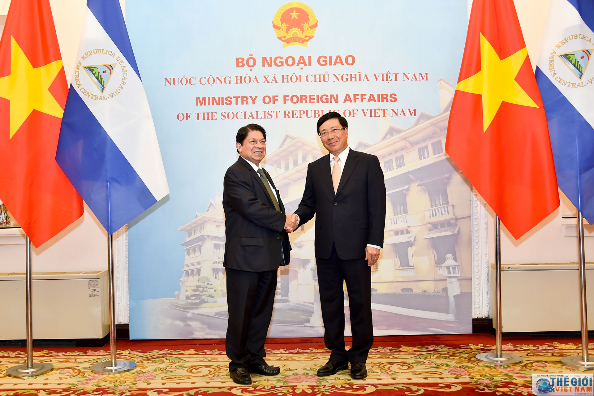 pho thu tuong pham binh minh don hoi dam voi bo truong ngoai giao nicaragua denis moncada