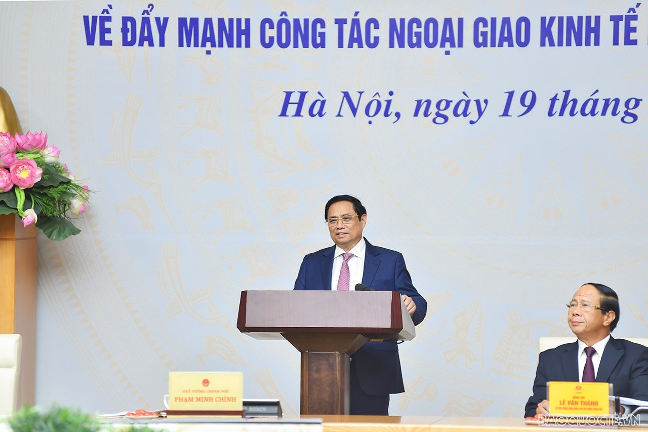 Thủ tướng Phạm Minh Chính: Tiếp tục quyết liệt xây dựng nền ngoại giao kinh tế phục vụ phát triển
