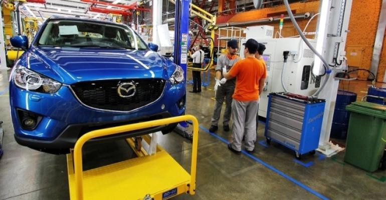 Sau Toyota, đến Mazda rút khỏi nhà máy sản xuất ô tô ở Nga trong bối cảnh cuộc xung đột đang diễn ra ở Ukraine, các lệnh trừng phạt tài chính và vấn đề cung cấp phụ tùng thay thế. (Nguồn: wardsauto.com)