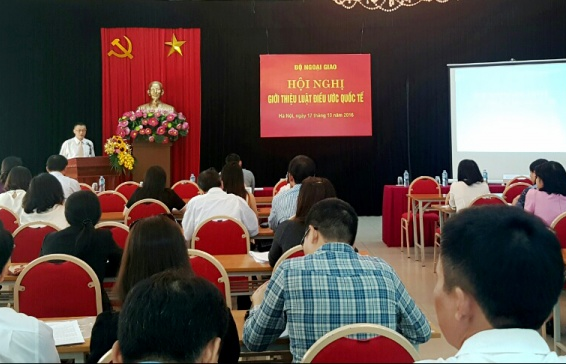 Hội nghị giới thiệu Luật Điều ước quốc tế 2016