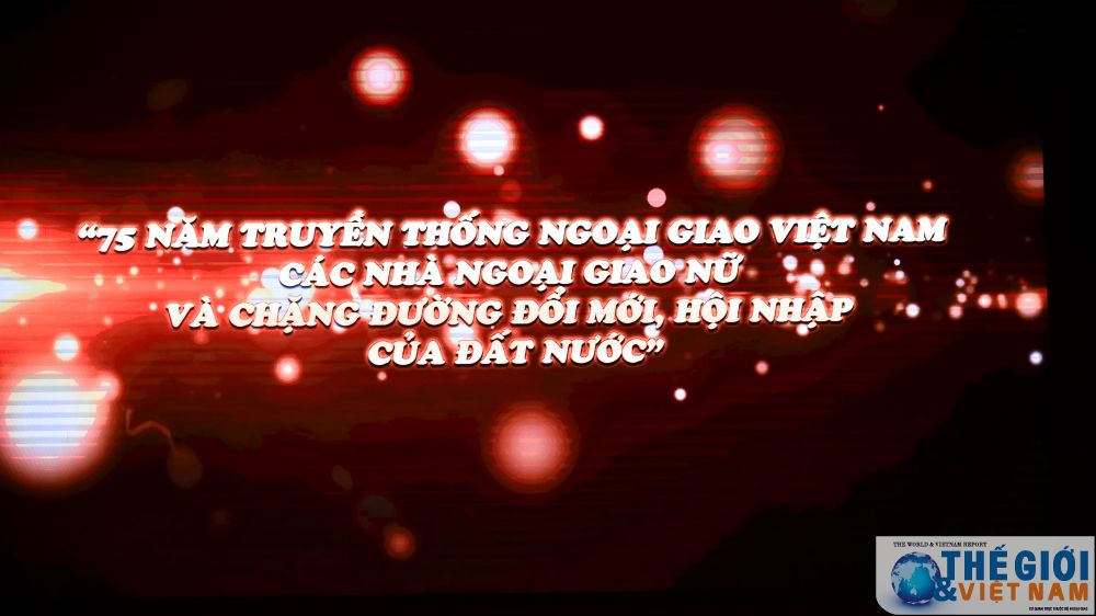Toàn cảnh Lễ kỷ niệm 90 năm ngày Phụ nữ Việt Nam của Bộ Ngoại giao