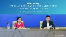 Hội nghị tập huấn công tác ký kết và thực hiện thỏa thuận quốc tế năm 2021