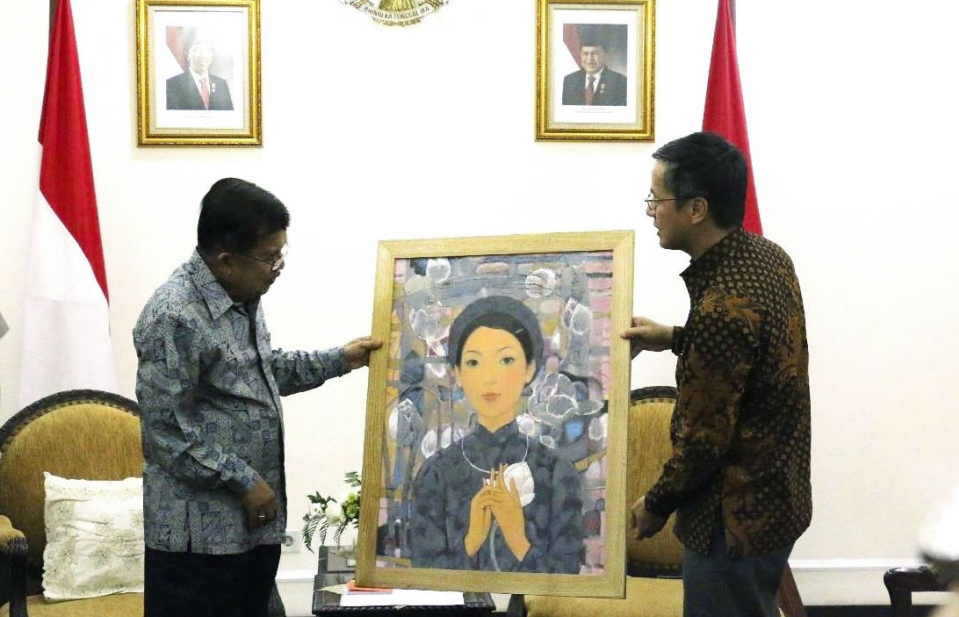 Đại sứ Phạm Vinh Quang chào xã giao Phó Tổng thống Indonesia