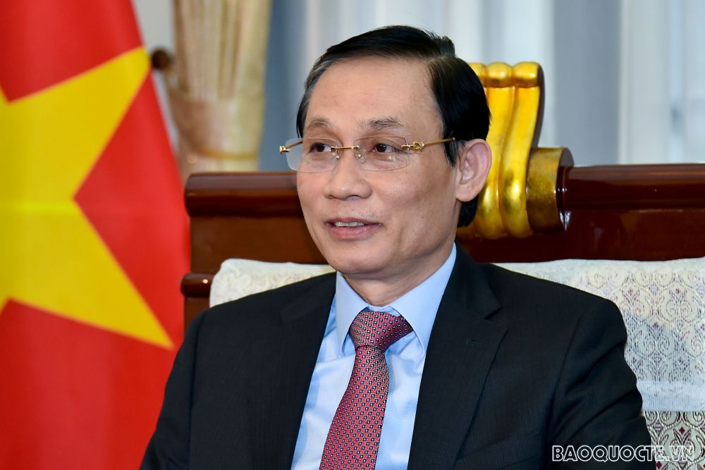 Thứ trưởng Ngoại giao Lê Hoài Trung. (Ảnh: Tuấn Anh)