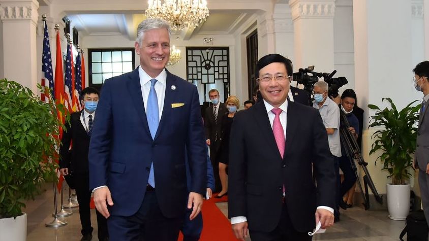 Phó Thủ tướng Phạm Bình Minh tiếp Cố vấn An ninh Quốc gia Hoa Kỳ Robert O'Brien