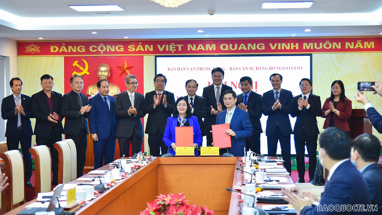 Tổng kết 5 năm thực hiện Chương trình phối hợp giữa Ban Dân vận Trung ương và Ban cán sự đảng Bộ Ngoại giao