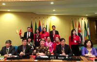 cac nu nha ngoai giao quoc te tham quan vinh phuc