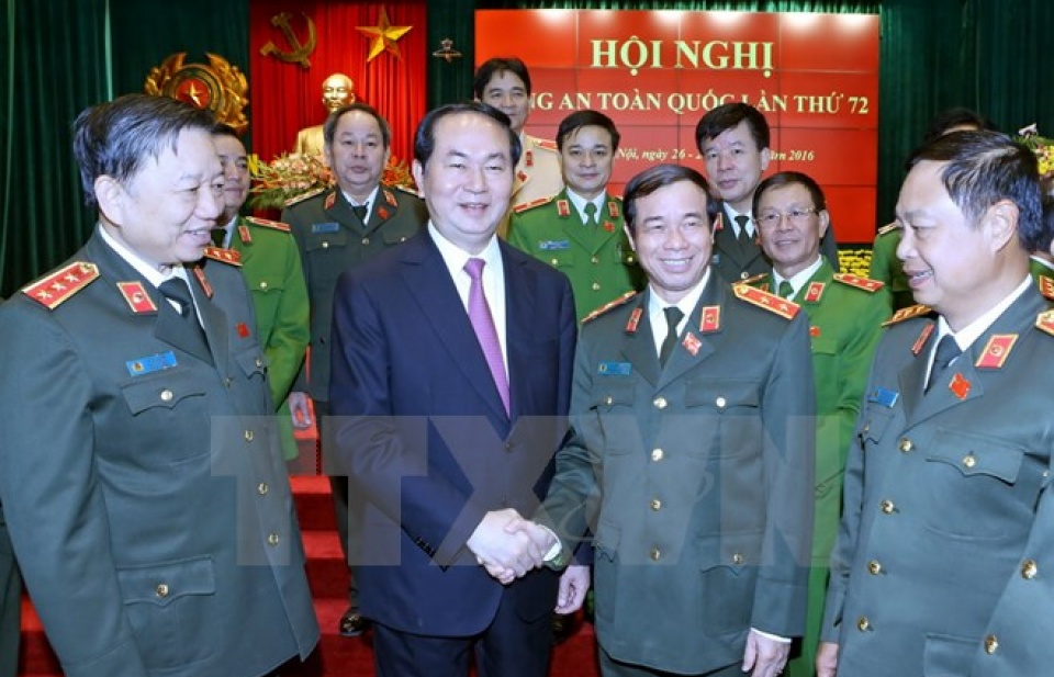 Chủ tịch nước: Công an trong sạch mới đấu tranh hiệu quả với tội phạm