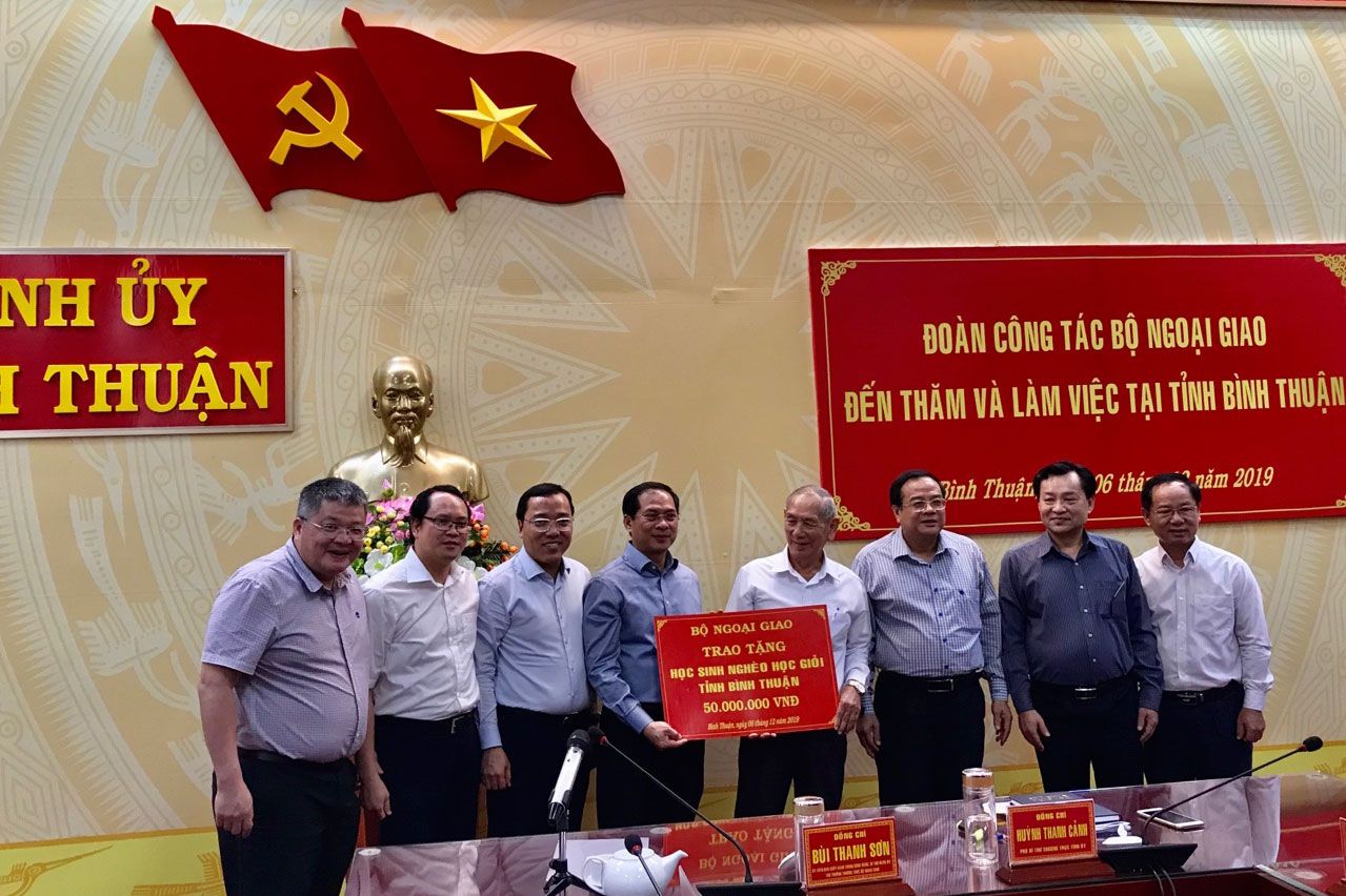 thu truong thuong truc bui thanh son tham lam viec tai dong nai binh thuan va ninh thuan