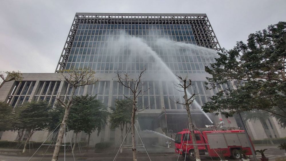 Bộ Ngoại giao tập huấn và diễn tập giả định công tác phòng cháy, chữa cháy