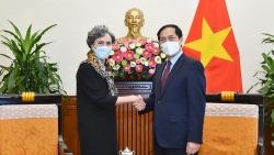 Bộ trưởng Ngoại giao Bùi Thanh Sơn tiếp Đại sứ Mexico Sarah Valdez Bolano chào từ biệt